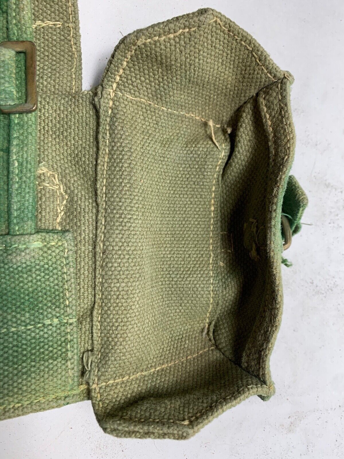 Original WW2 Pattern 37 Pattern British Army Webbing Bren Pouch - The Militaria Shop