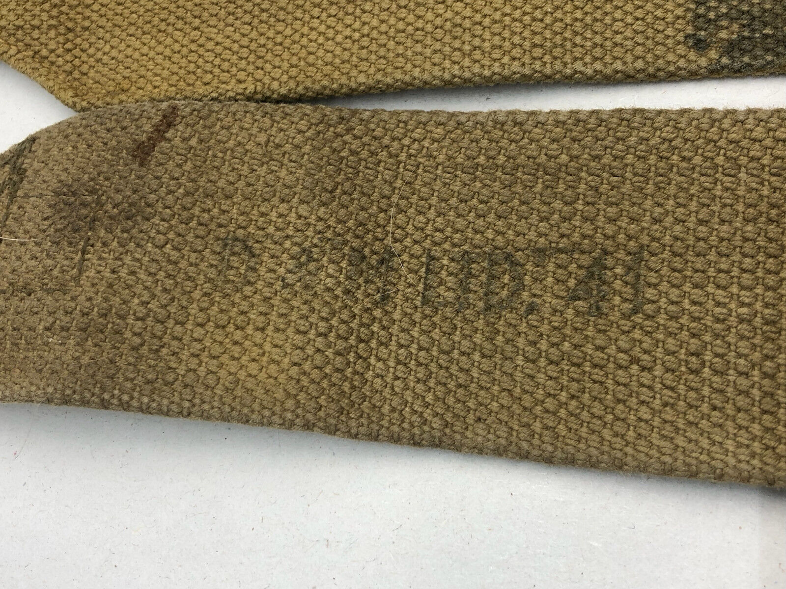 Original WW2 British Army 37 Pattern L Straps Pair - Wartime Dated - The Militaria Shop