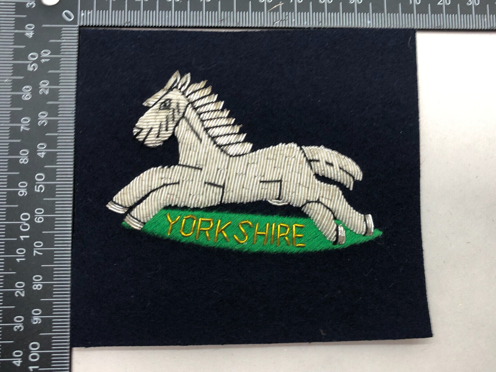 British Army Bullion Embroidered Blazer Badge - Yorkshire Regiment - The Militaria Shop