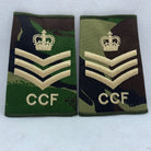 CCF DPM Camo Rank Slides / Epaulette Pair Genuine British Army - NEW - The Militaria Shop