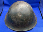 WW2 Canadian Army Mk3 Turtle Helmet - Original WW2 Helmet Shell - High Rivet - The Militaria Shop