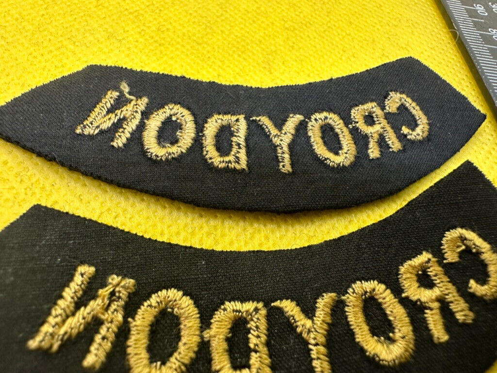 Original WW2 British Home Front Civil Defence Croydon Shoulder Titles - The Militaria Shop