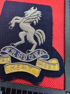 British Army Bullion Embroidered Blazer Badge - Royal West Kent Regiment - The Militaria Shop