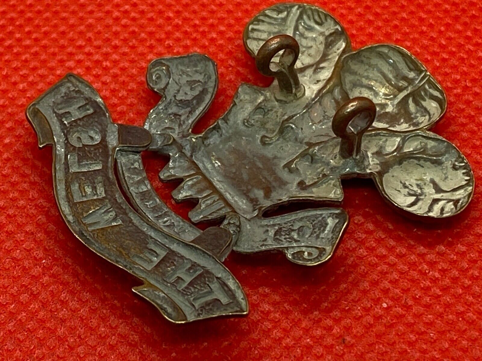 Original Victorian British Army 1st Volunteer Battalion THE WELSH Cap Badge - The Militaria Shop