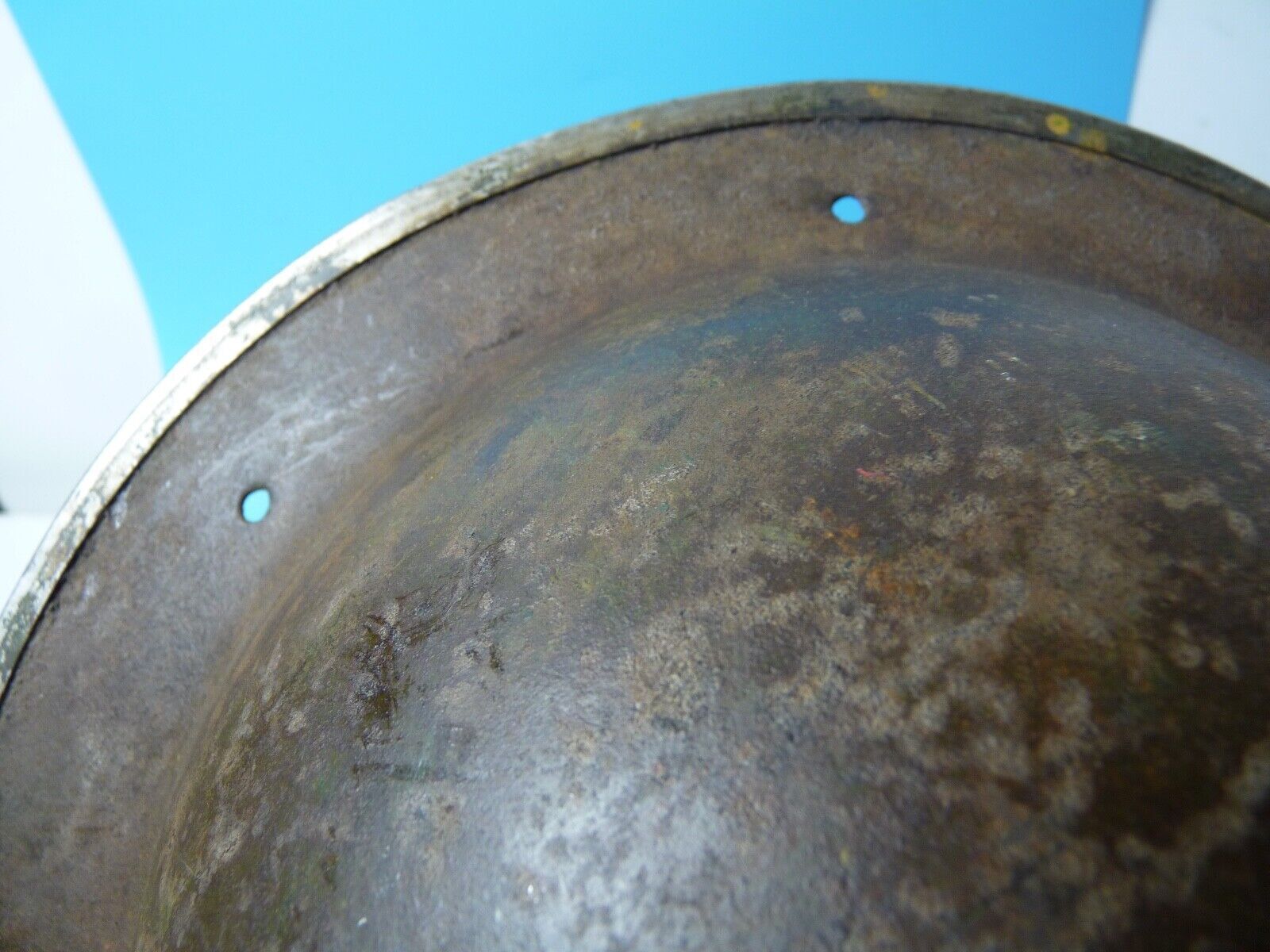 Original WW2 South African Army Mk2 Brodie Helmet - British Style Combat Helmet - The Militaria Shop