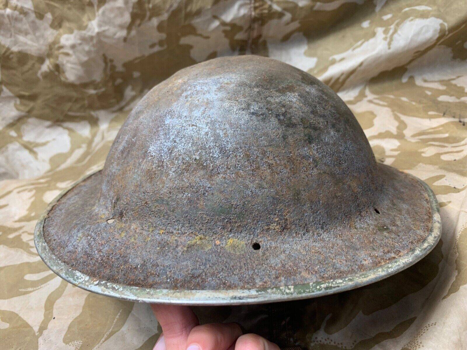 Original WW2 South African Army Mk2 Brodie Helmet - British Style Combat Helmet - The Militaria Shop