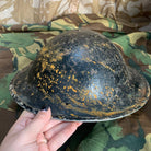 Original WW2 British Style South African Mk2 Army Combat Helmet & Liner - The Militaria Shop