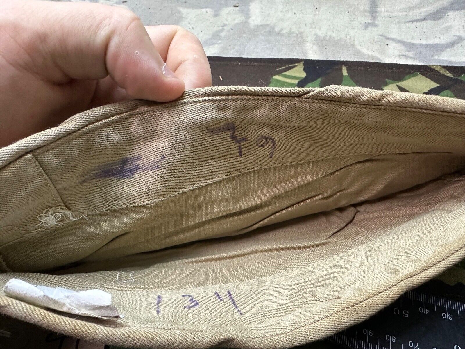 Original WW2 US Army Garrison Side Cap Hat - Old Stock - Combat Servicable - The Militaria Shop