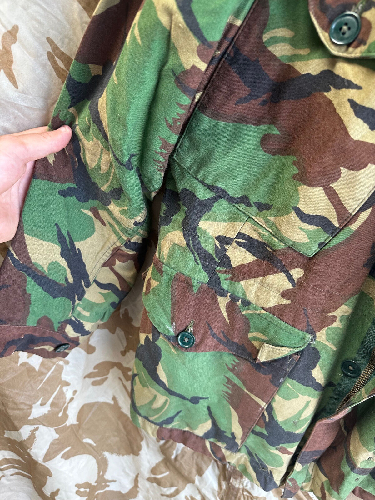 Genuine British Army 1968 Pattern DPM Combat Smock - Size 1 - 40" Chest - The Militaria Shop