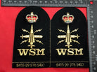 Pair of Genuine British Royal Navy Bullion Badge - WSM CPO - The Militaria Shop