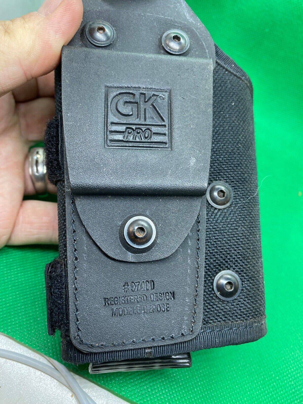 Black Fabric Tactical Belt Mounted GK PRO Pistol Holster - Ideal for Airsoft - The Militaria Shop