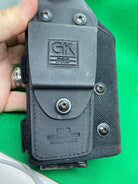 Black Fabric Tactical Belt Mounted GK PRO Pistol Holster - Ideal for Airsoft - The Militaria Shop