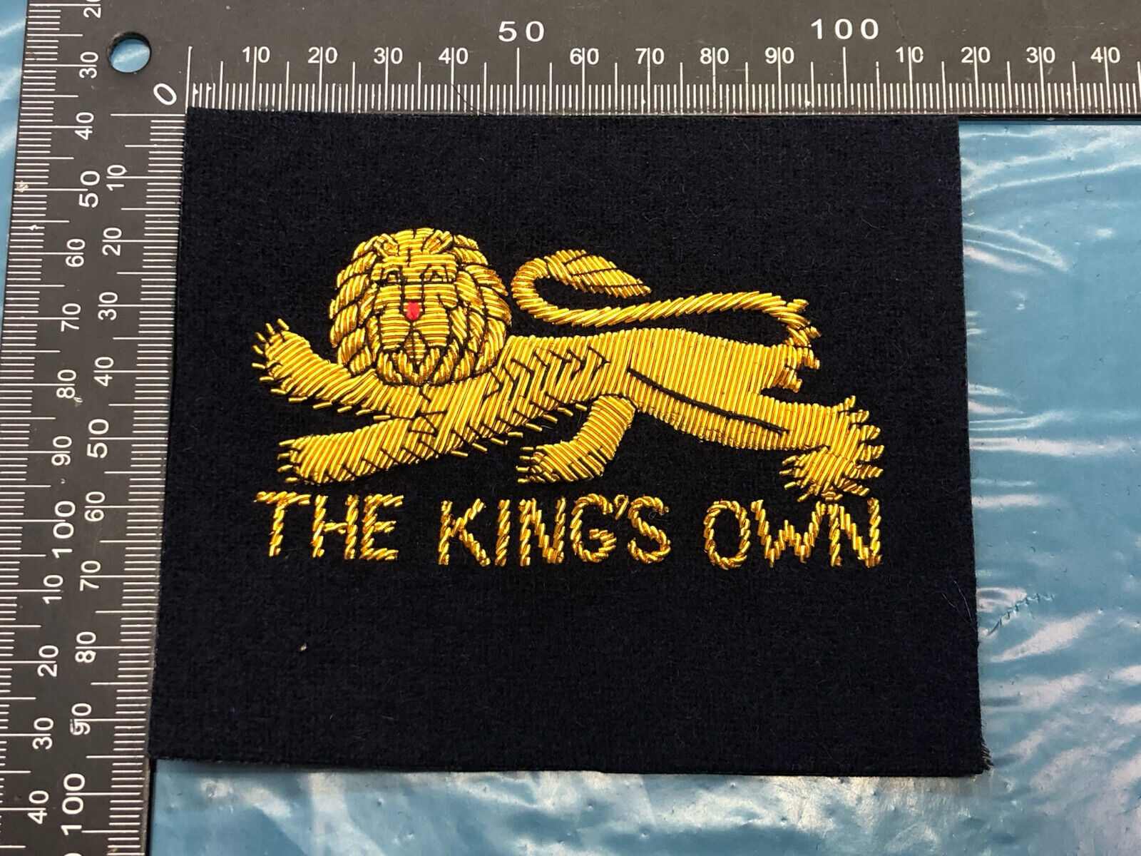 British Army Bullion Embroidered Blazer Badge - The Kings Own - The Militaria Shop