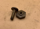 Original WW2 British Army Brodie / Turtle Mk1/2/3/4 Helmet Dome Screw & Nut - The Militaria Shop