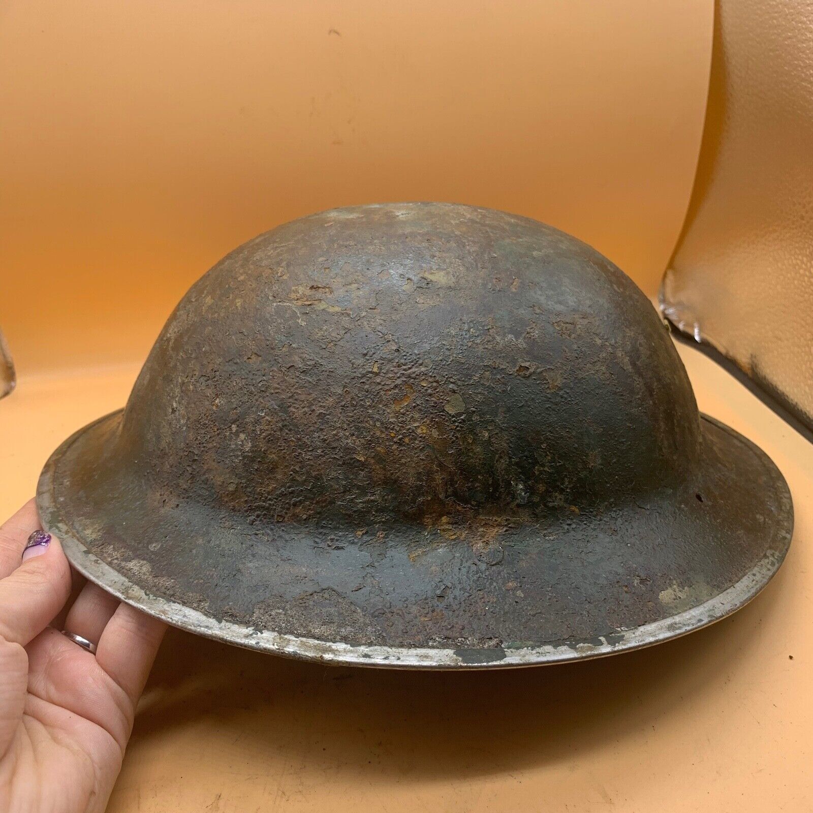 Original WW2 South African Army Mk2 Brodie Helmet - British Style Combat Helmet - The Militaria Shop