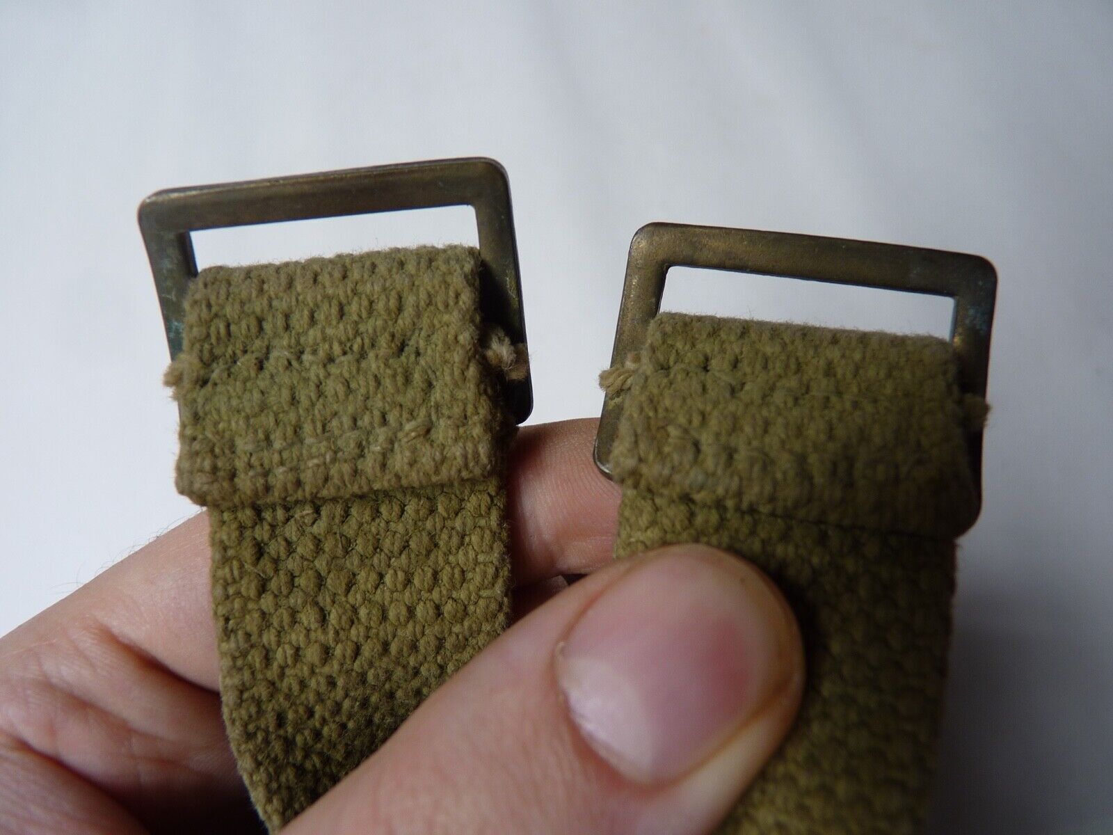 Original WW2 British Army Soldiers Water Bottle Carrier Harness - Dated 1944 - The Militaria Shop