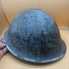 Original WW2 British / Canadian Army Mk3 High Rivet Turtle Army Combat Helmet - The Militaria Shop