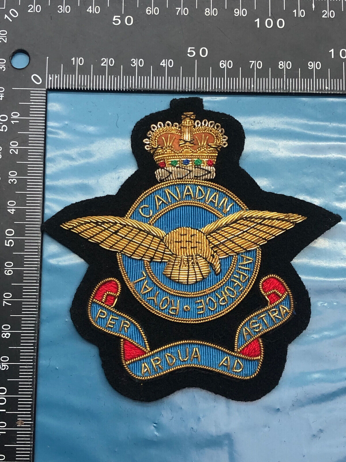 Canadian Bullion Embroidered Blazer Badge - Royal Canadian Airforce - The Militaria Shop