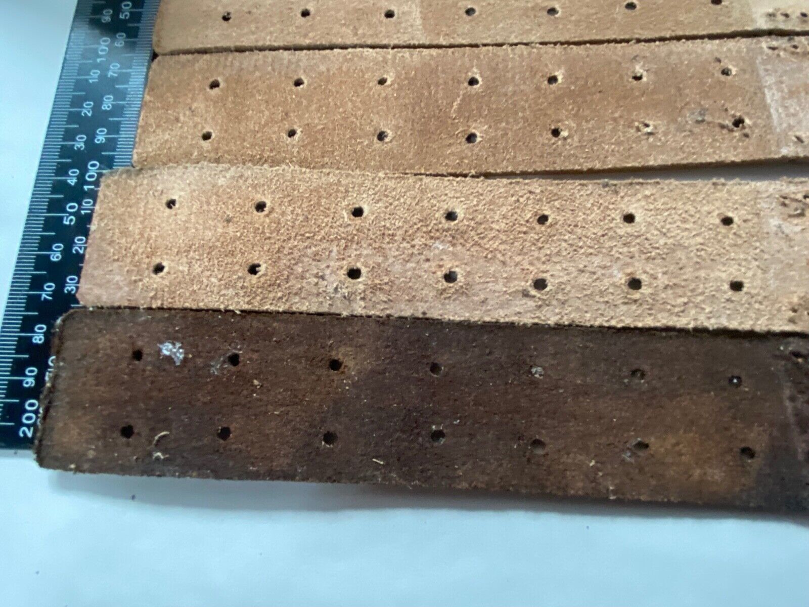 WW2 German Army belt leather fastening strip. Black leather reproduction. - The Militaria Shop