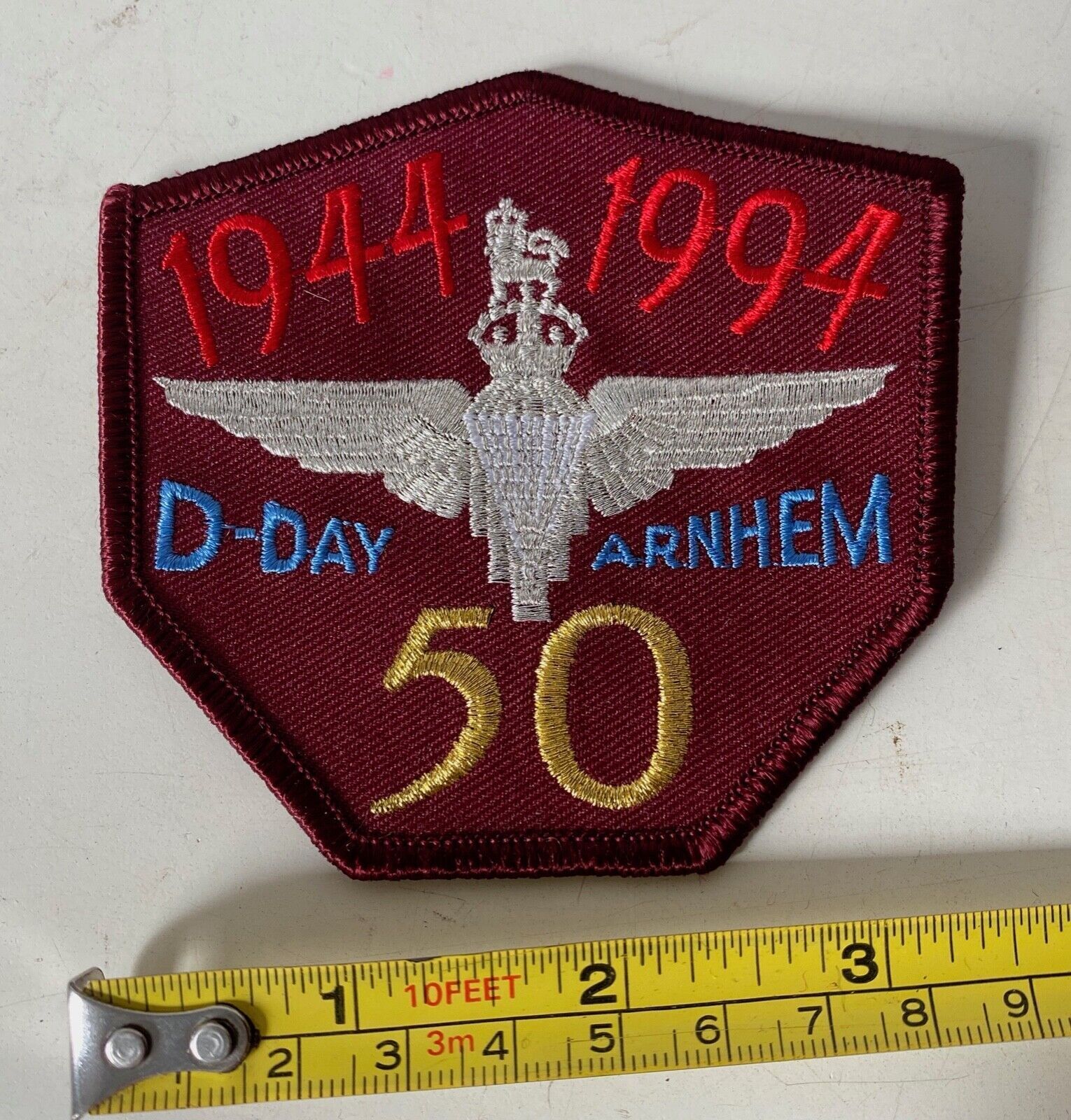 50th Anniversary battle of Arnhem / Army jacket / commemorative badge / patch - The Militaria Shop