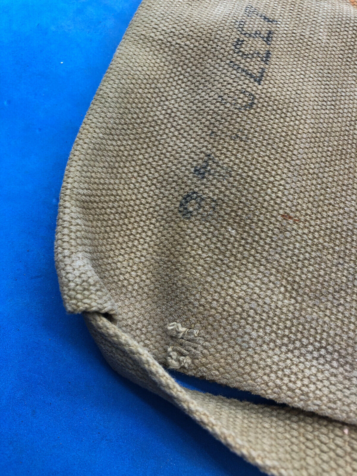 WW2 British Army 37 Pattern Webbing Water Bottle Carrier Harness - 1944 Dated - The Militaria Shop