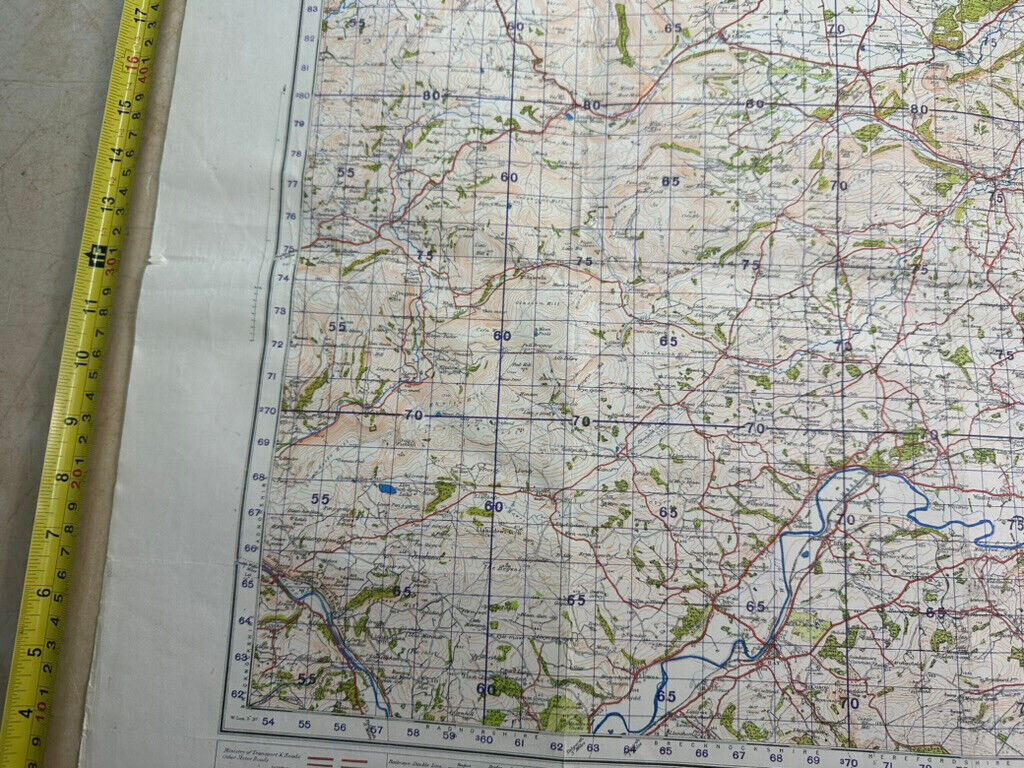 Original WW2 British Army OS Map of England - War Office - Kington - The Militaria Shop