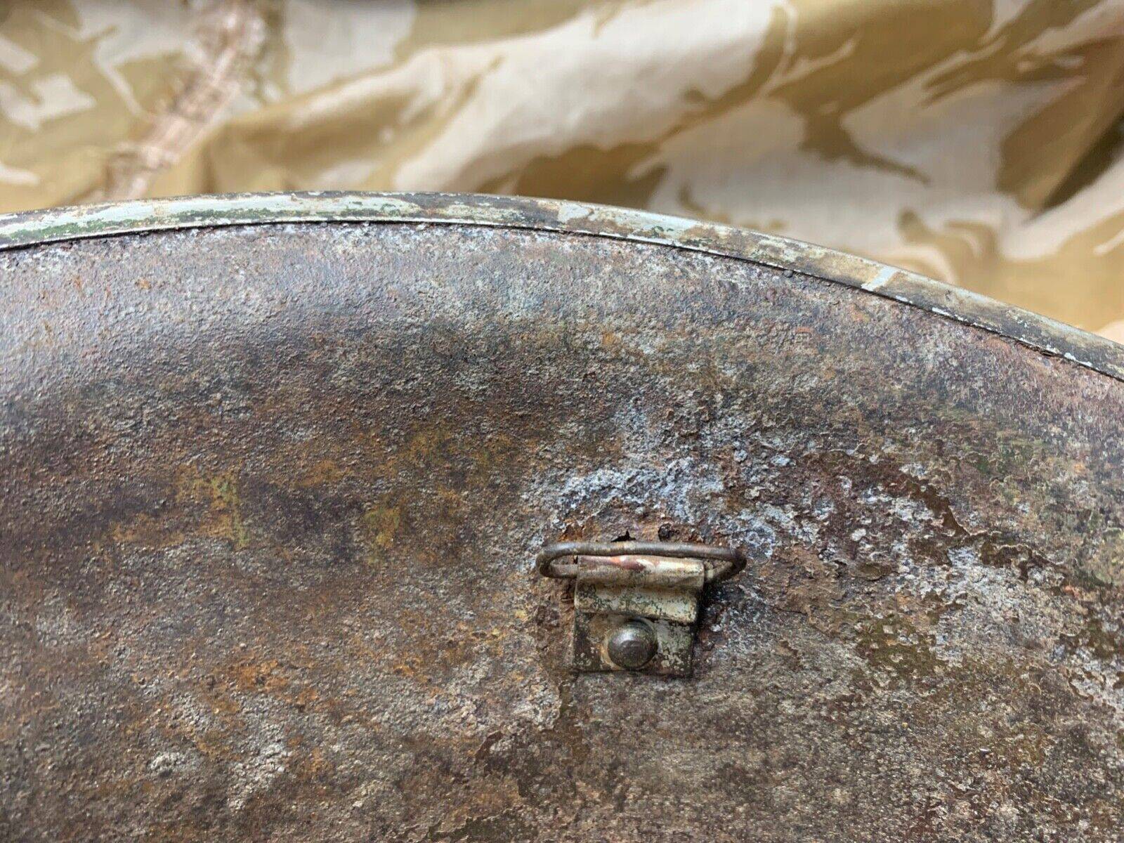 WW2 Mk3 High Rivet Turtle - British / Canadian Army Helmet - Nice Original - The Militaria Shop