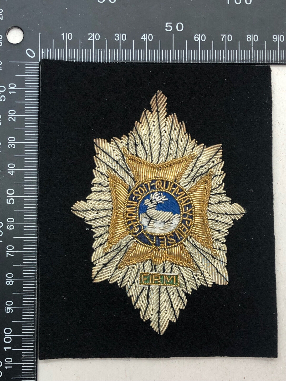 British Army Bullion Embroidered Blazer Badge - Worcestershire & Sherwood Fo - The Militaria Shop
