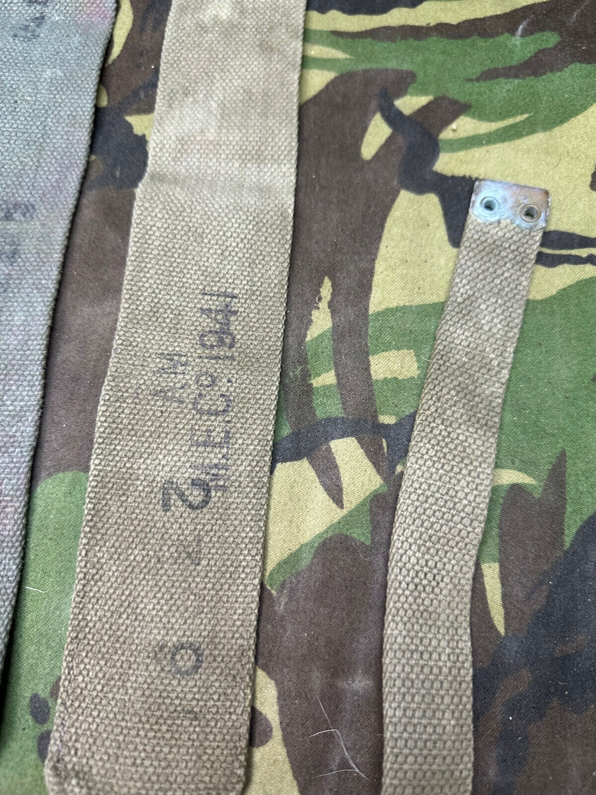 Original British Royal Air Force RAF Blue L Strap Pair - WW2 37 Pattern - The Militaria Shop