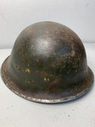 Mk3 Canadian / British Army Original WW2 Turtle Helmet High Rivet - The Militaria Shop