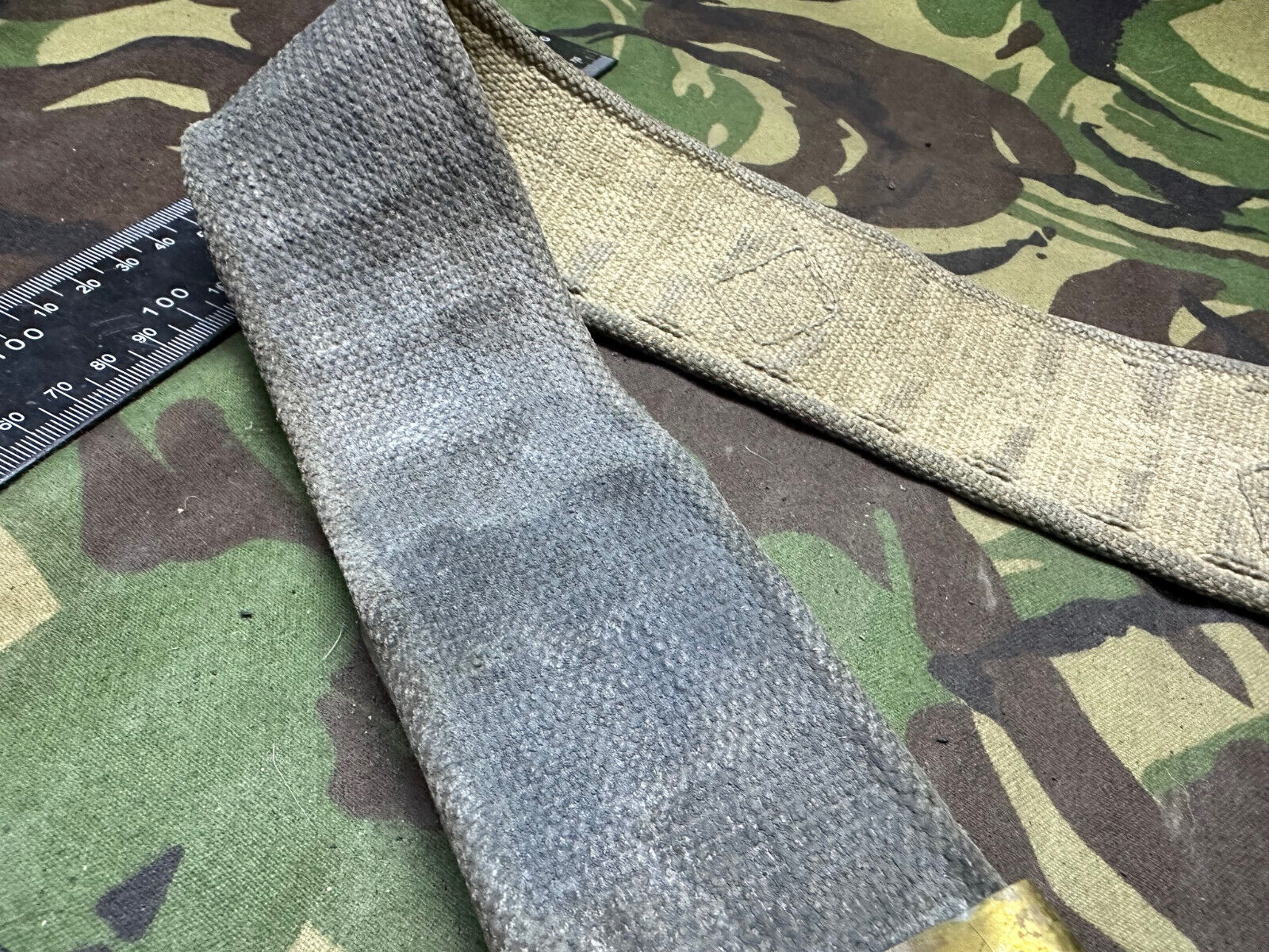 Original British Royal Air Force RAF Blue WW2 37 Pattern Belt - 38" Waist M - The Militaria Shop