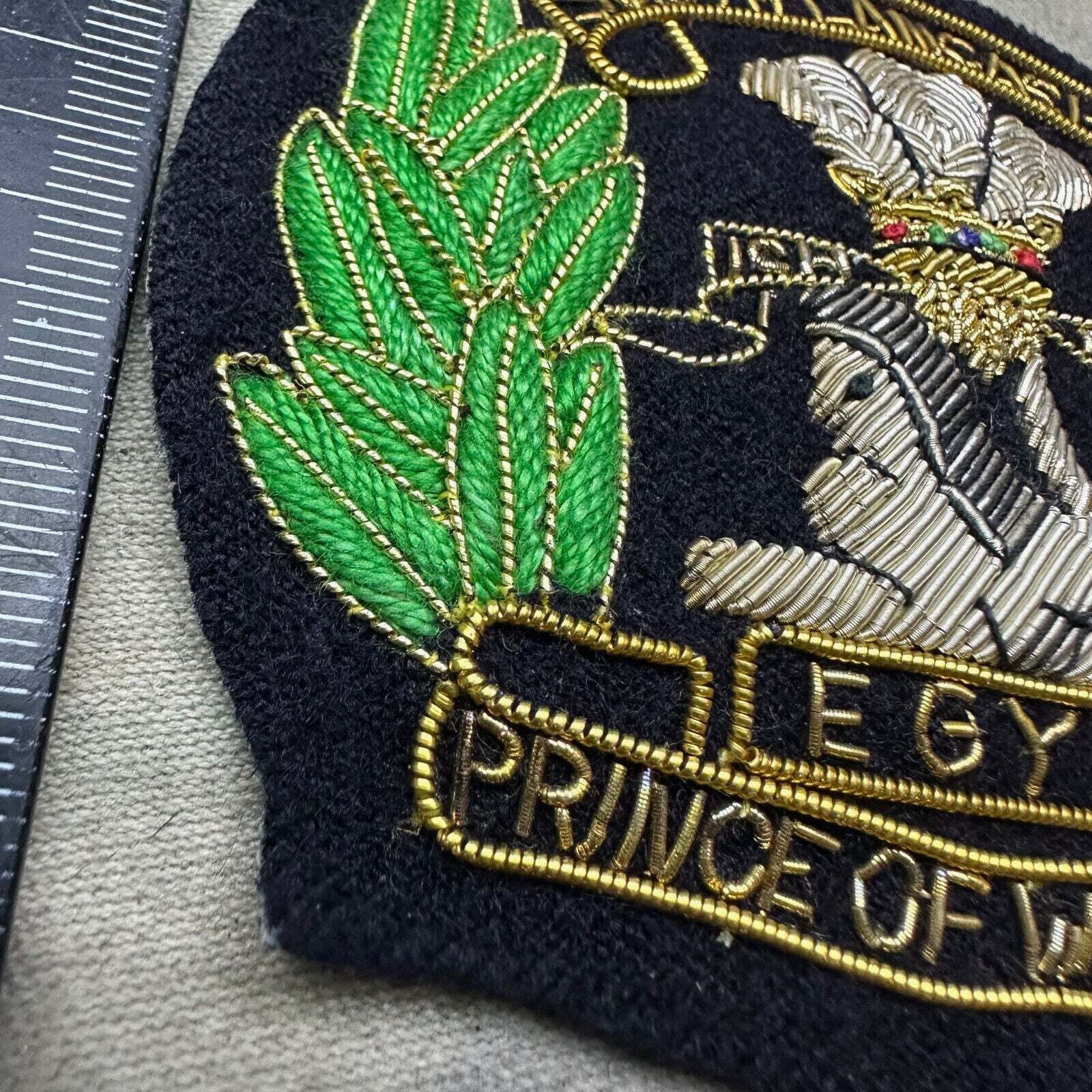 British Army Bullion Embroidered Blazer Badge - South Lancashire Prince Of Wales - The Militaria Shop