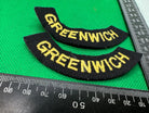 Original WW2 British Home Front Civil Defence Greenwich Shoulder Titles - The Militaria Shop