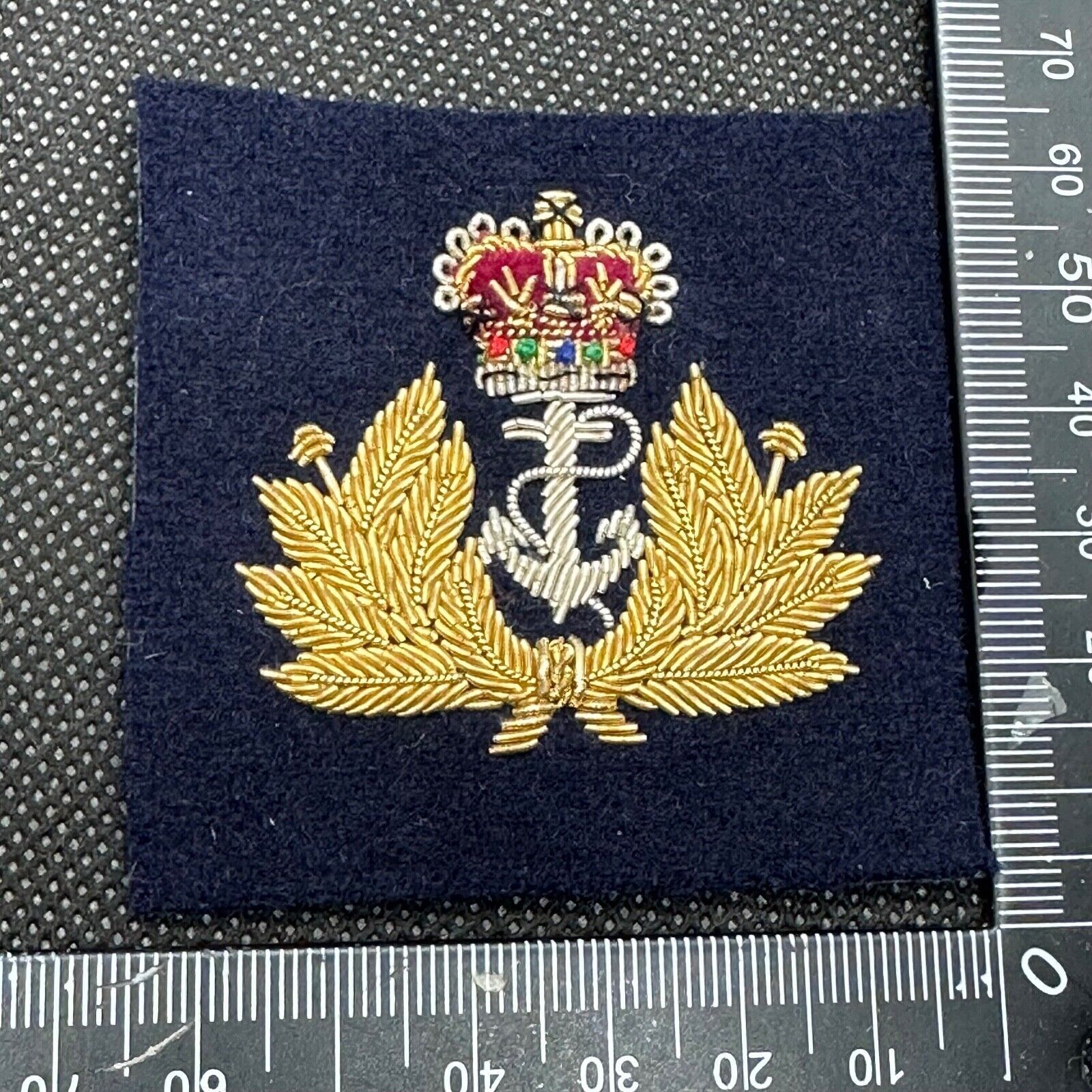 British Royal Navy Bullion Cap / Beret / Blazer Badge - UK Made - The Militaria Shop