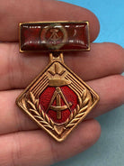 Genuine East German DDR Collective Socialist Work Labor Badge White Box - The Militaria Shop