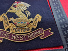 British Army Bullion Embroidered Blazer Badge - The West Riding Regiment - The Militaria Shop