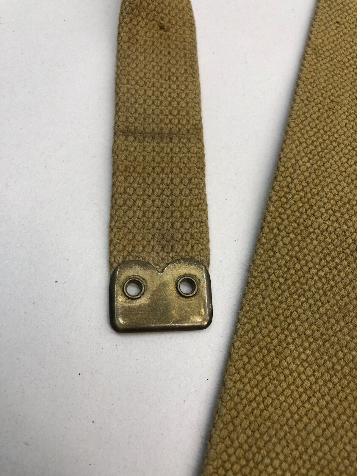 Original WW2 British Army 37 Pattern L Straps Pair - Wartime Dated - The Militaria Shop