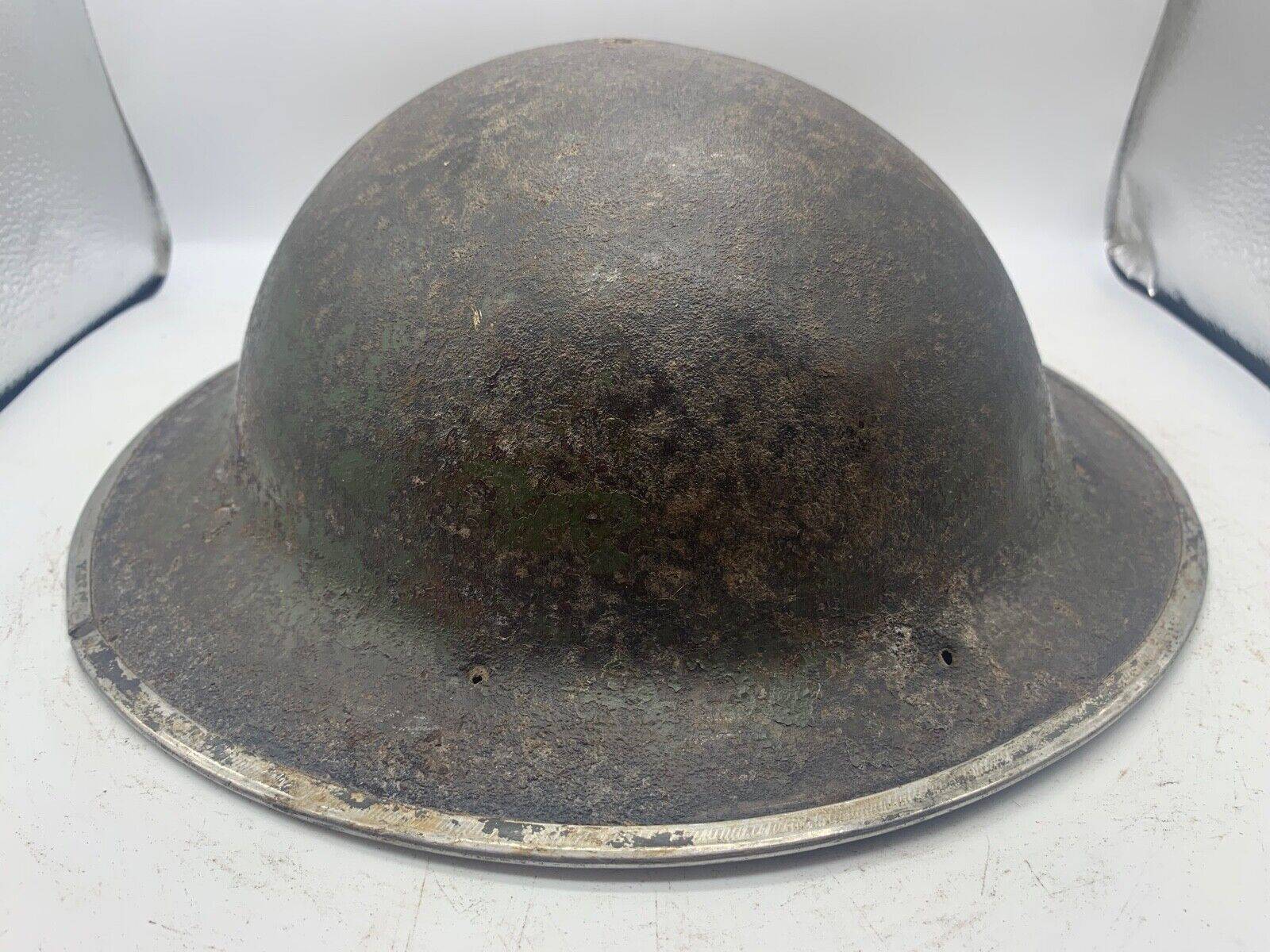 Original WW2 South African Army Mk2 Brodie Helmet - British Style Combat Helmet - The Militaria Shop