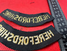 Original WW2 British Home Front Civil Defence Herefordshire Shoulder Titles - The Militaria Shop