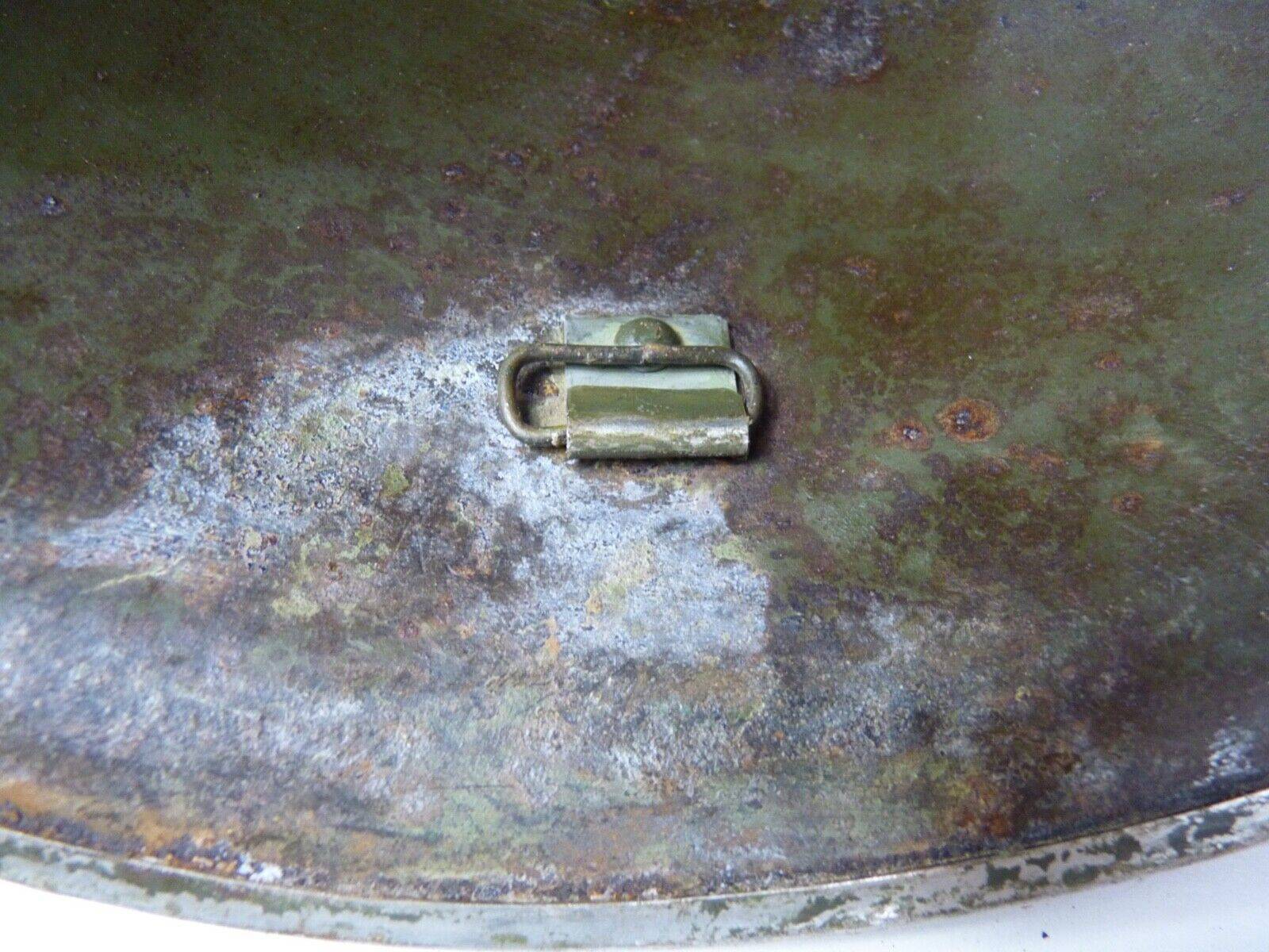 Original WW2 British / Canadian Army Mk3 High Rivet Turtle Army Combat Helmet - The Militaria Shop