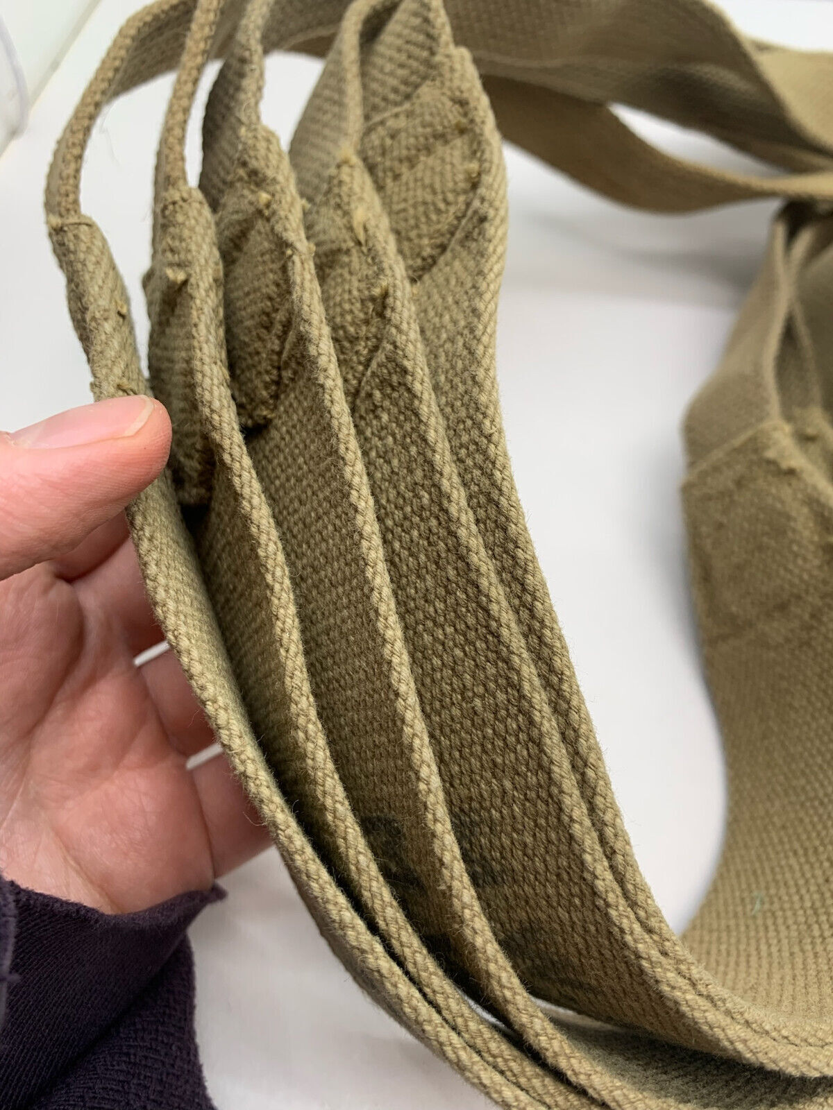 Original WW2 British Army 37 Pattern Shoulder Strap - M.W&S 1943 Dated - The Militaria Shop