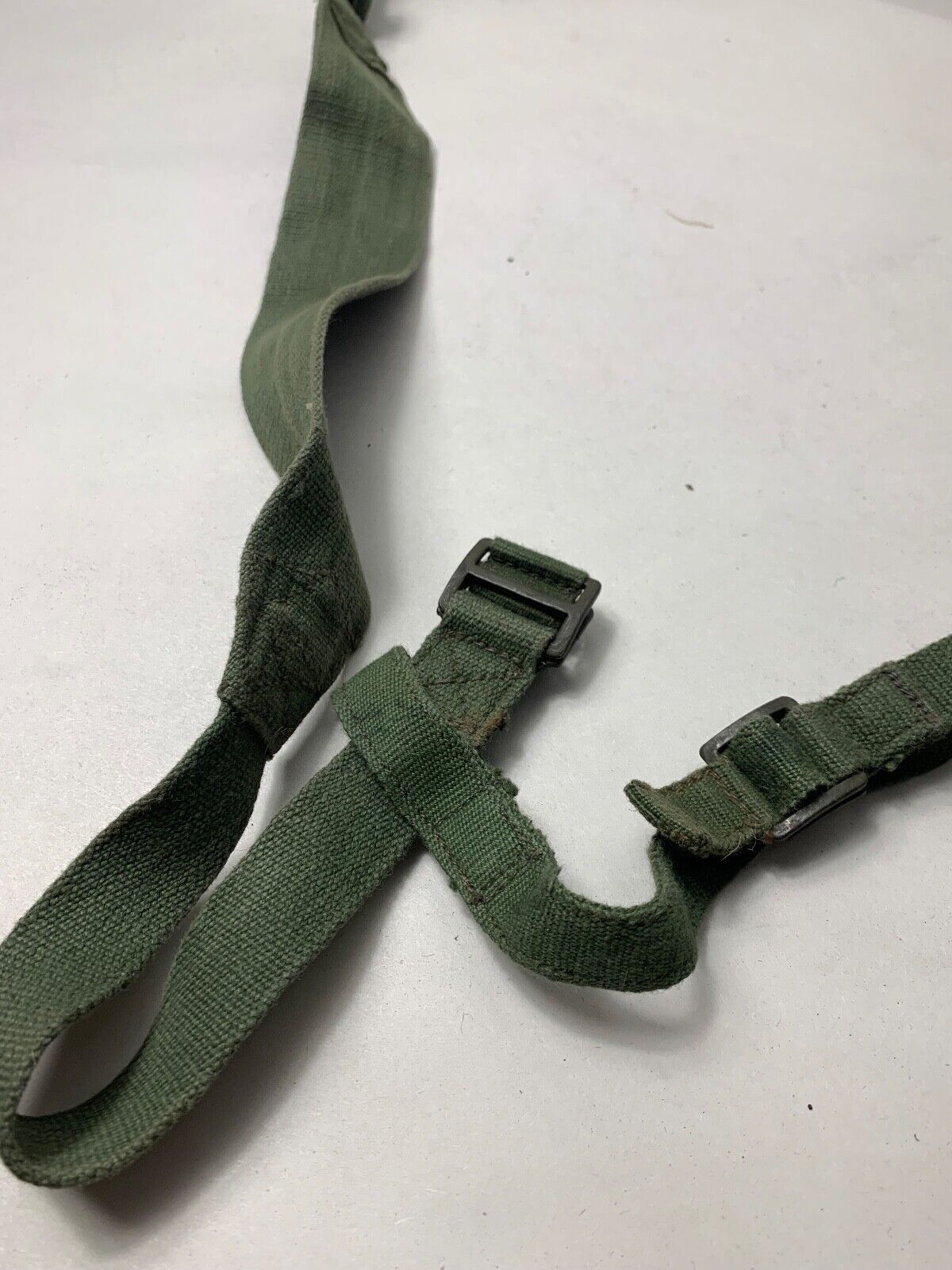 Original WW2 British Army 44 Pattern Shoulder Cross Straps Set - 1945 Dated - The Militaria Shop