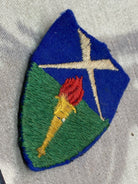 Original British Army Aldershot Southern Command Embroidered Shoulder Badge - The Militaria Shop