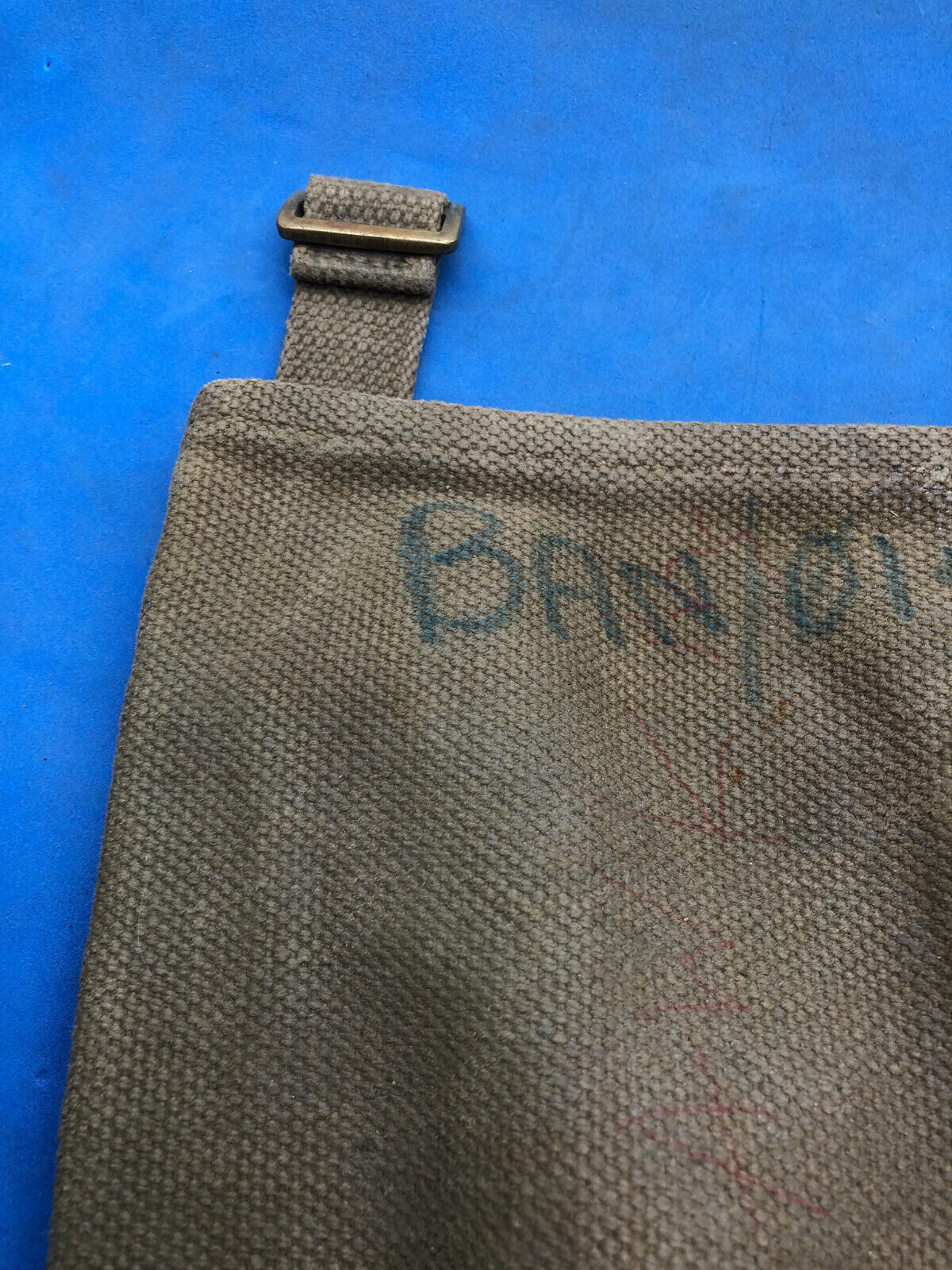 WW2 British Army 37 Pattern Webbing Water Bottle Carrier Harness - 1944 Dated - The Militaria Shop