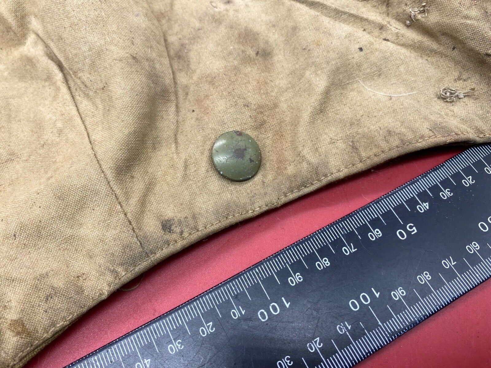 WW2 British Army Khaki Tank Suit Hood in used condition. (pixie suit). - The Militaria Shop