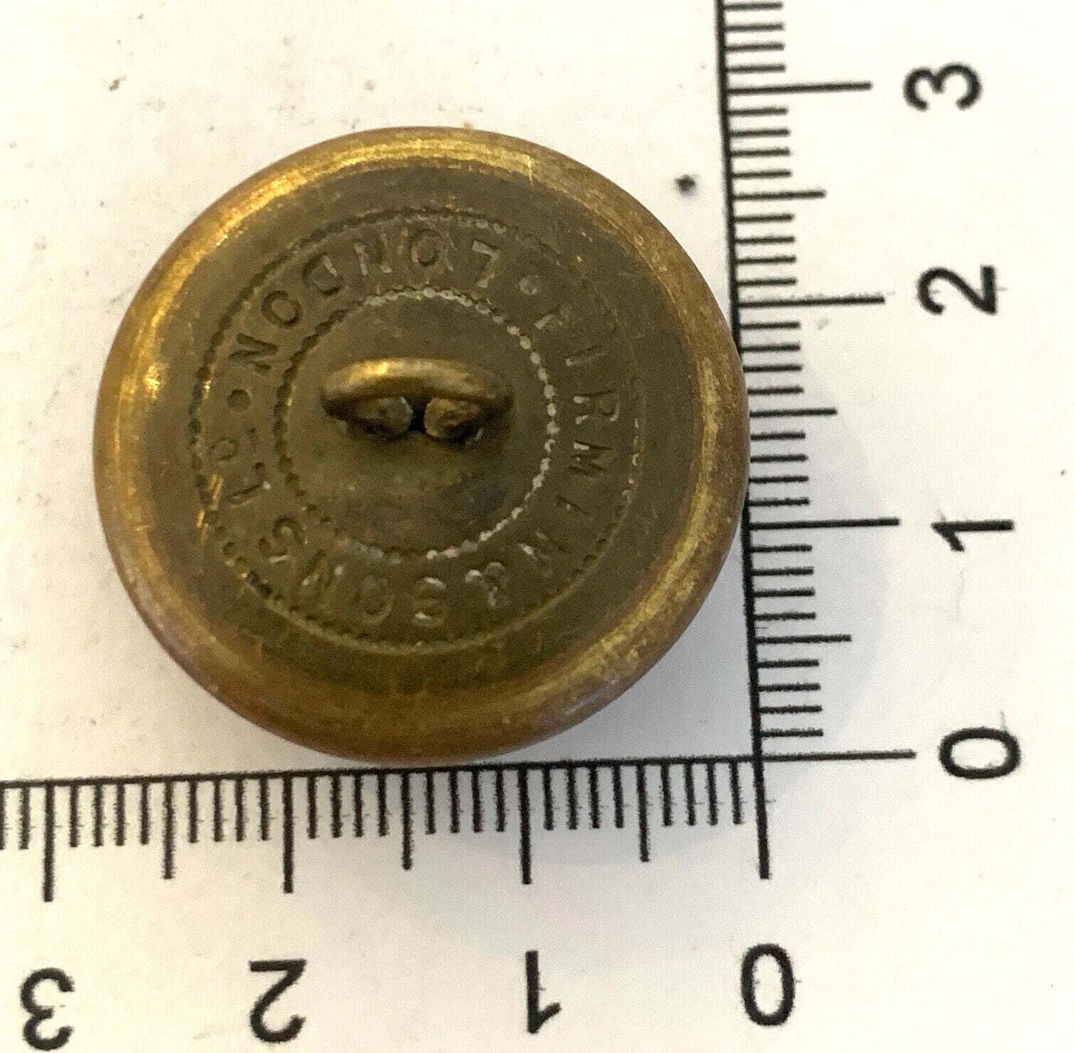 A Victorian Crown WILTSHIRE REGIMENT - London made tunic button. Approx 27mm - The Militaria Shop