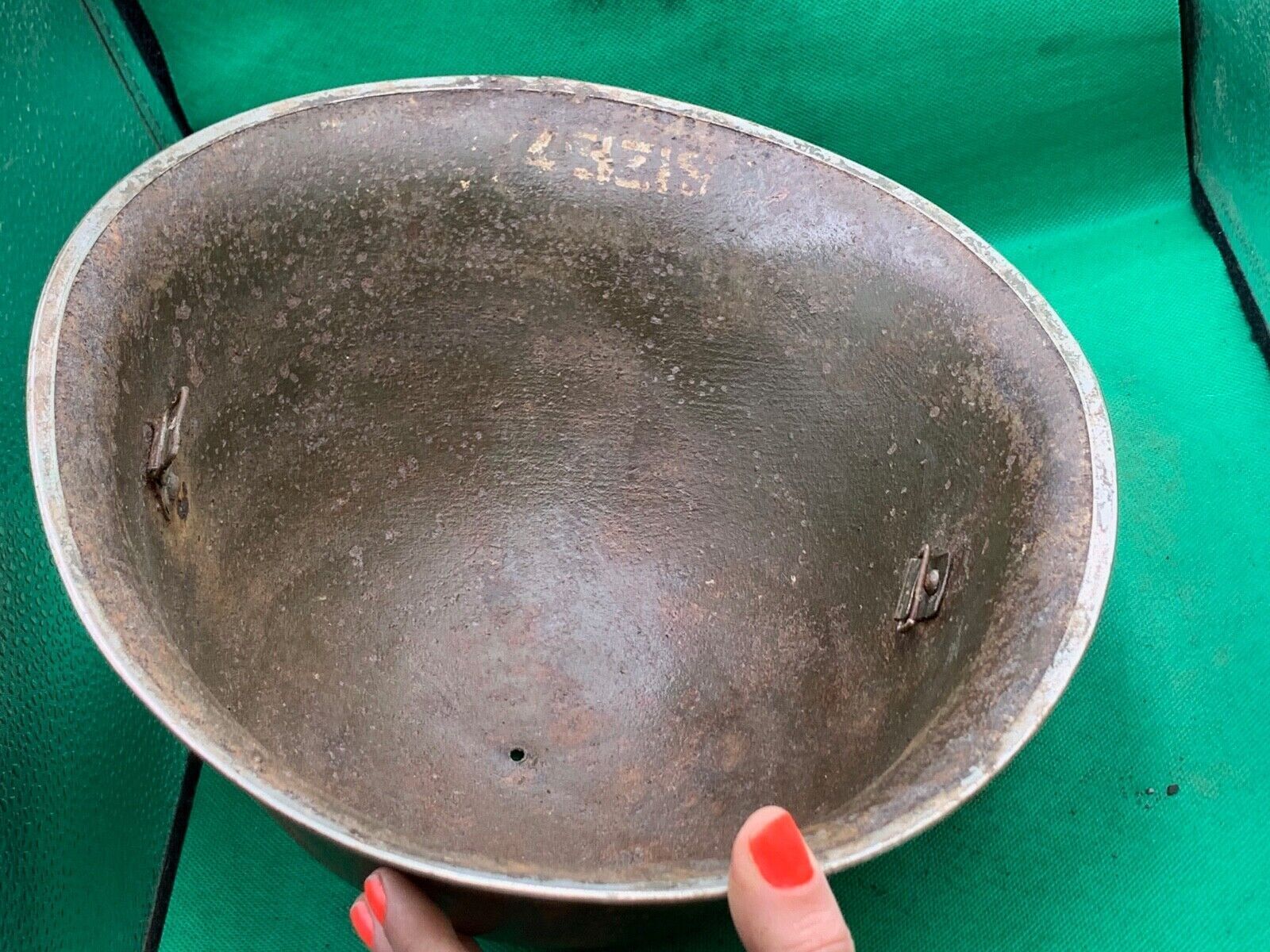 Genuine WW2 Canadian & British Army Helmet - Turtle Mk3 Helmet - The Militaria Shop