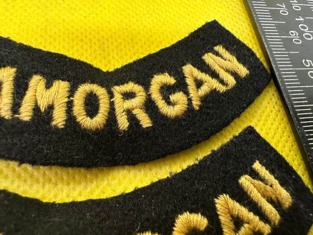 Original WW2 British Home Front Civil Defence Glamorgan Shoulder Titles - The Militaria Shop