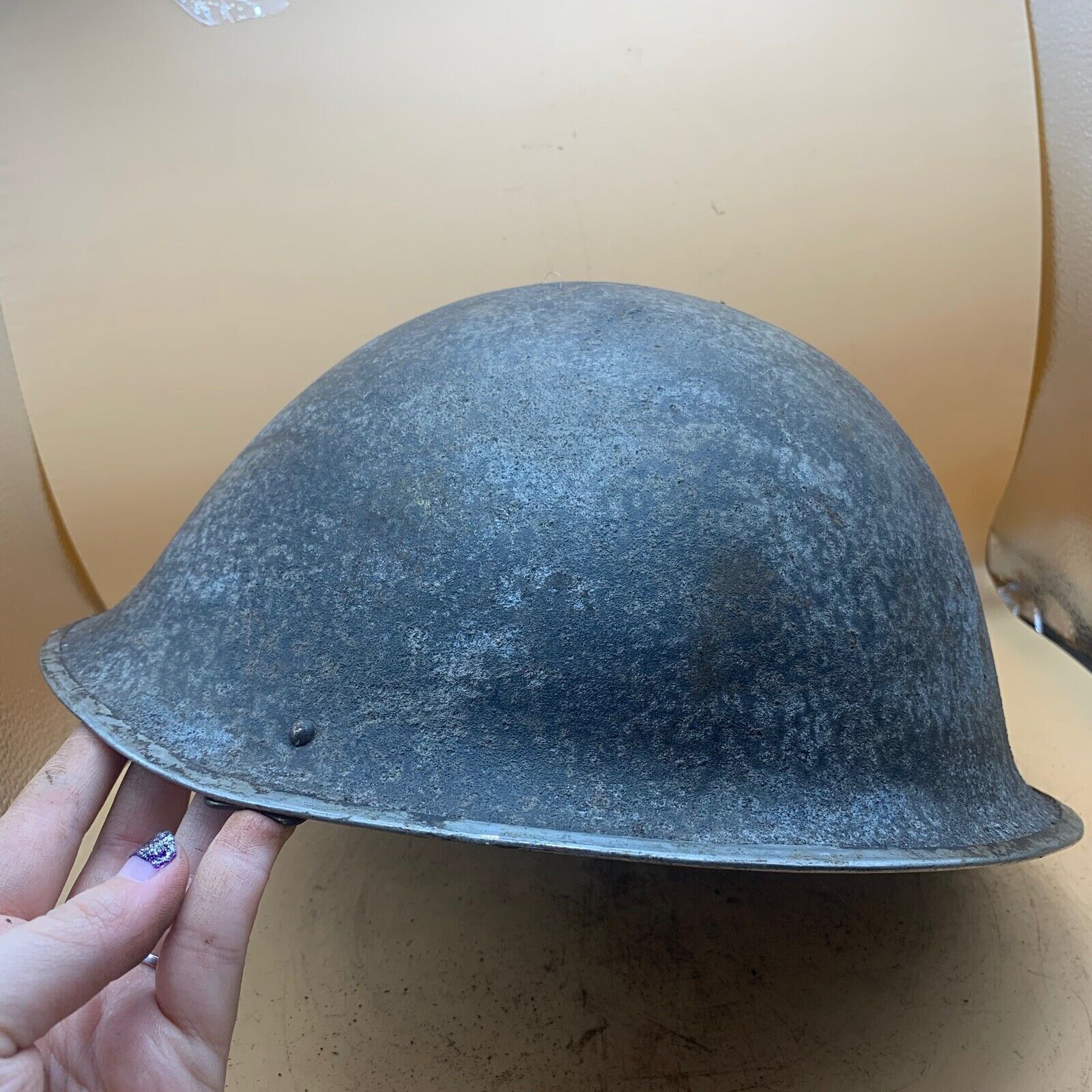 Original WW2 Onwards (1945-1952) British Army Mk4 Turtle Helmet - The Militaria Shop