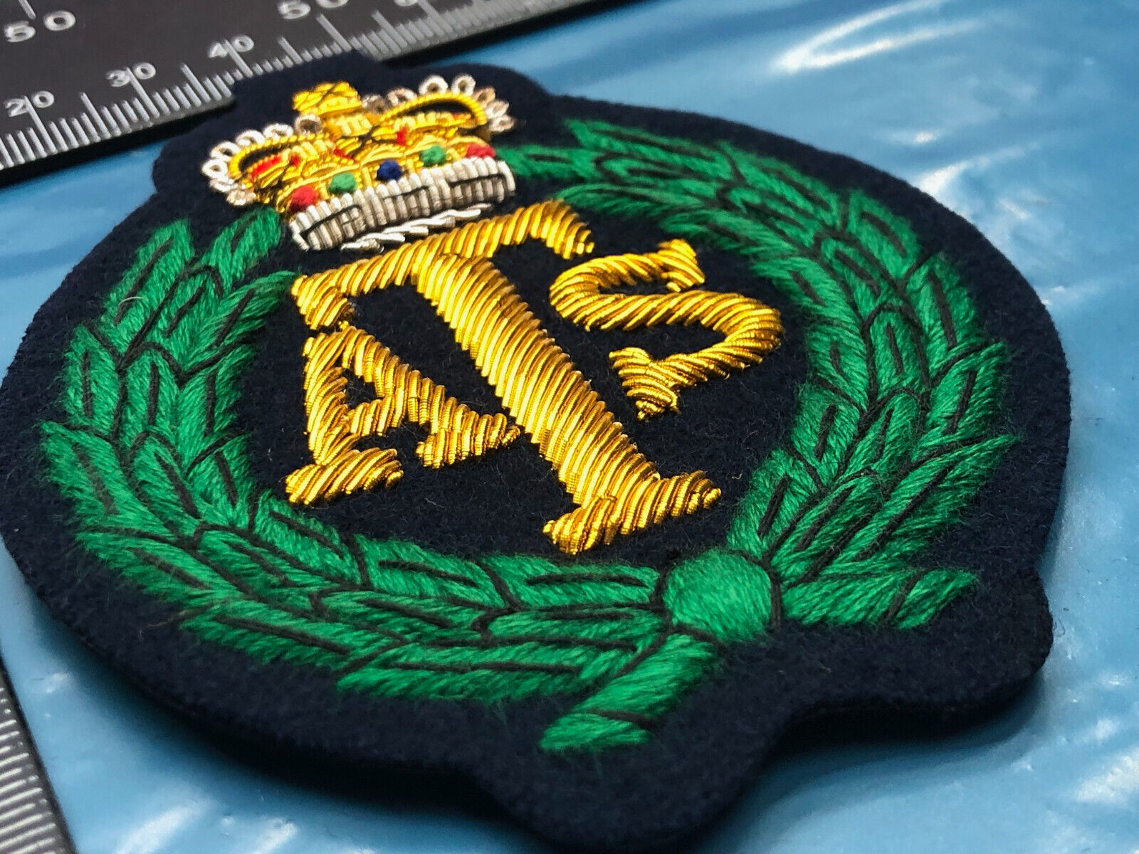 British Army Bullion Embroidered Blazer Badge - ATS Auxillary Territorial Servic - The Militaria Shop